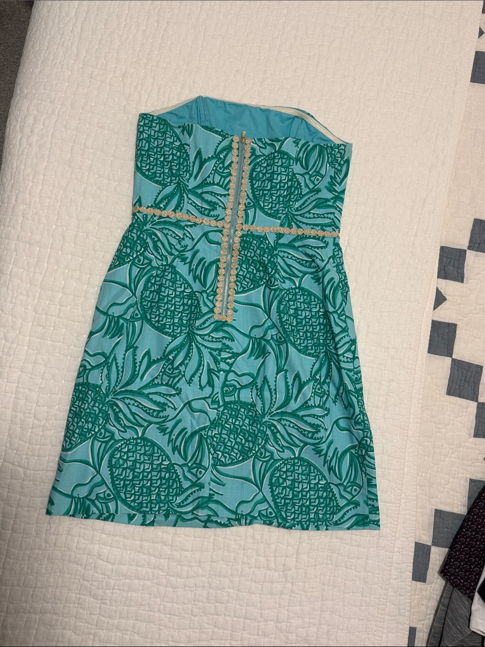 Lilly Pulitzer Toucan Tango strapless dress size 8 - Picture 3 of 8